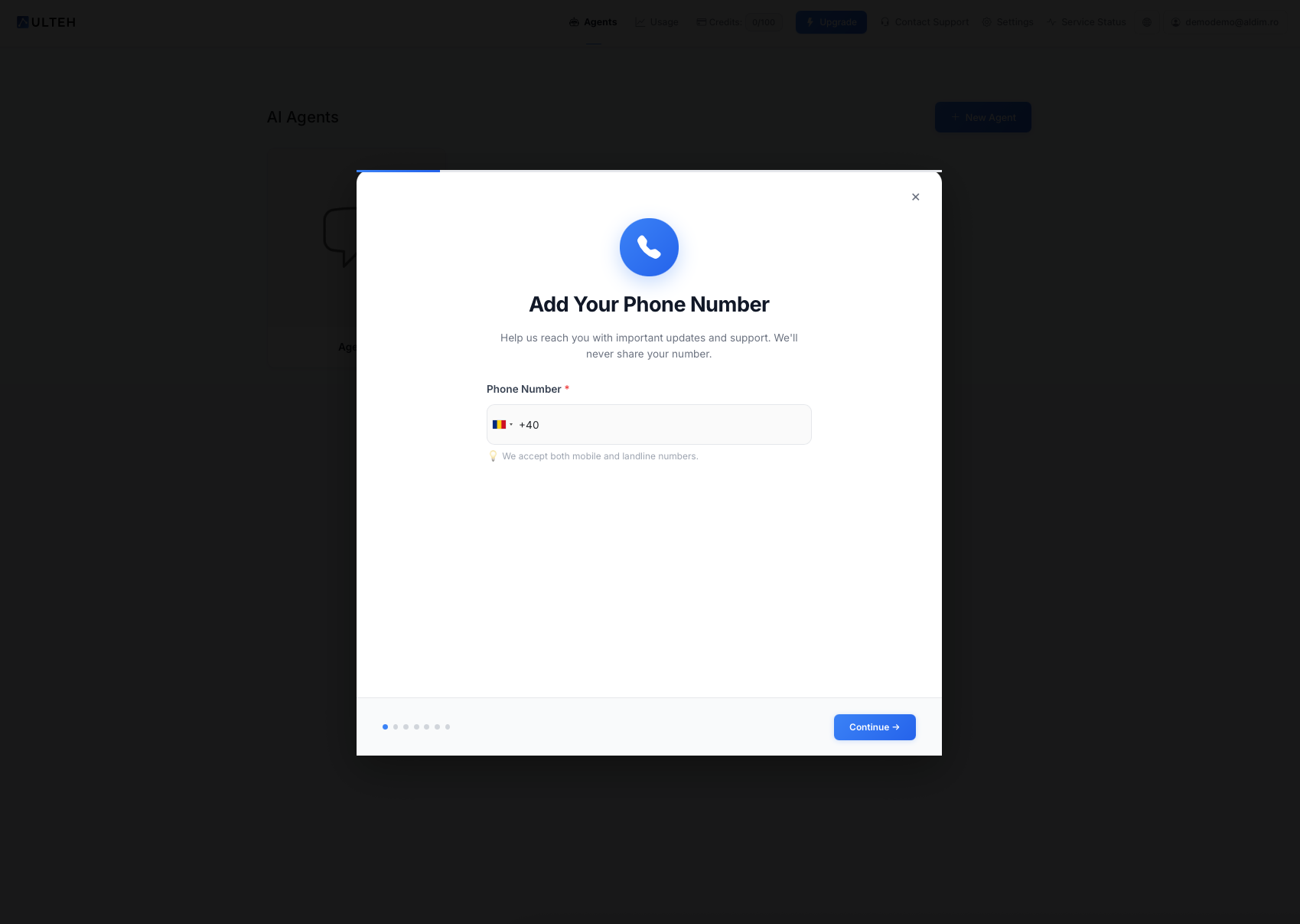 Adım: telefon numarası